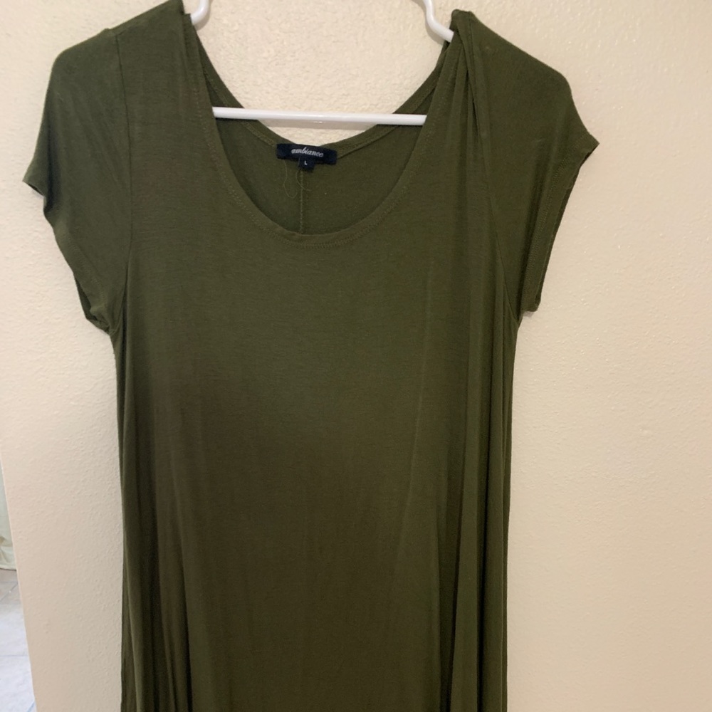Olive green dress